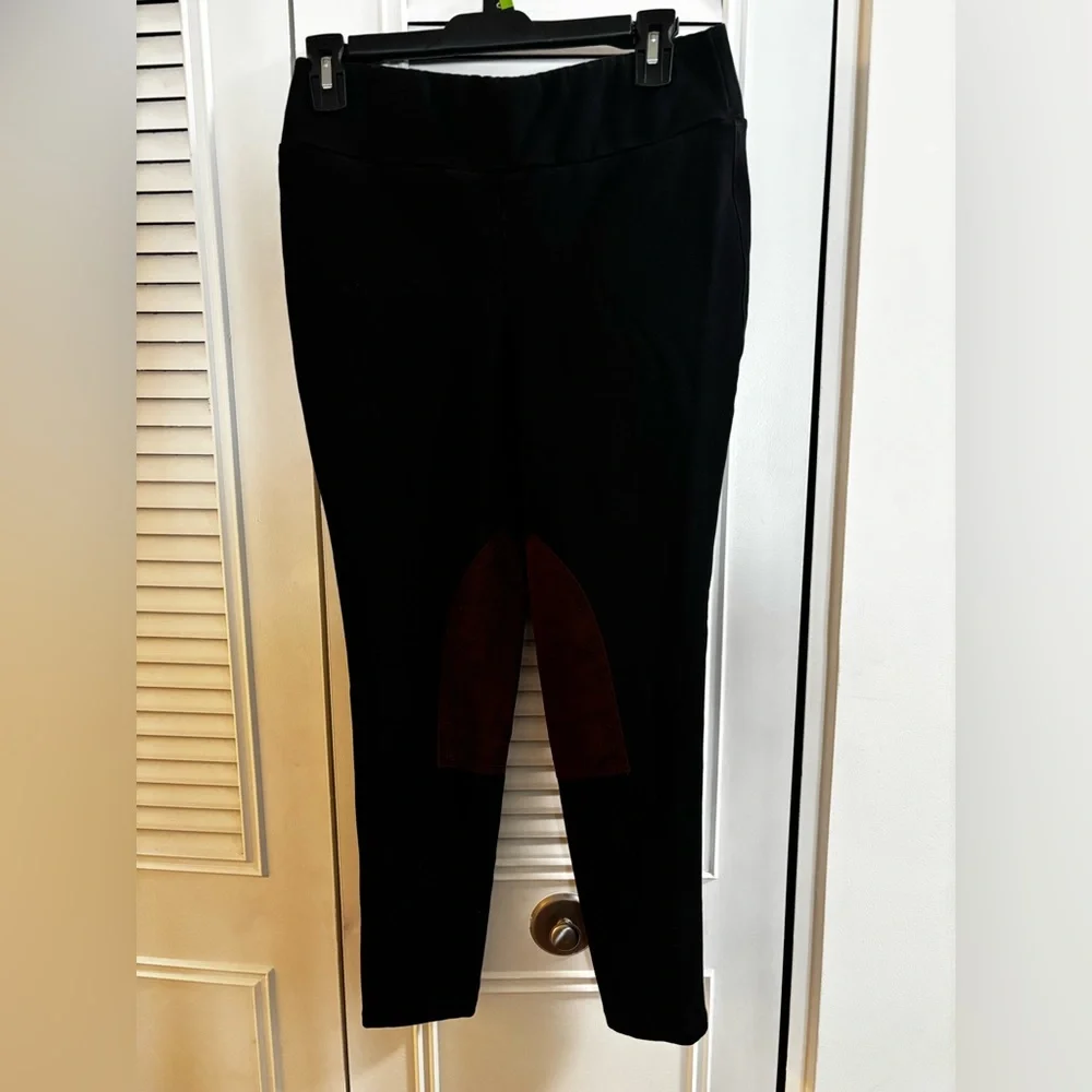 TUCKERNUCK Black Suede Patch Hughes Riding Legging-0316